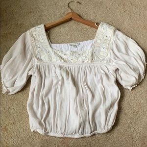 American Eagle White Shirt M